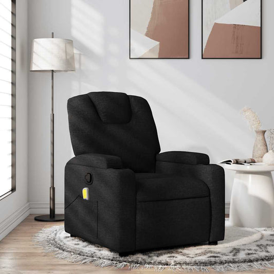 Massagestol Stof Sort