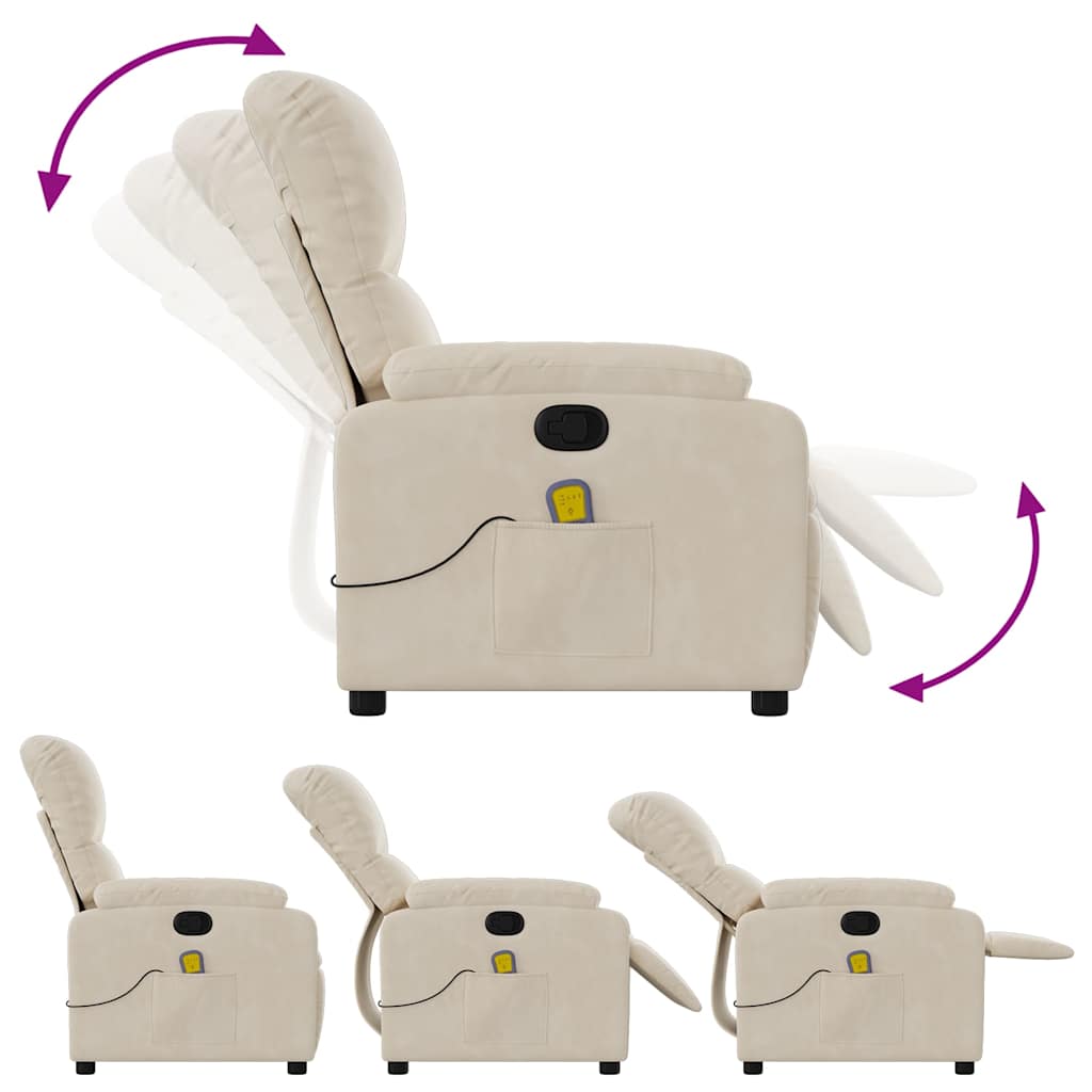 Massagestol Mikrofiberstof Beige