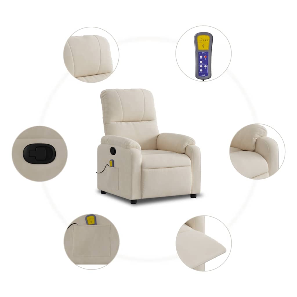 Massagestol Mikrofiberstof Beige
