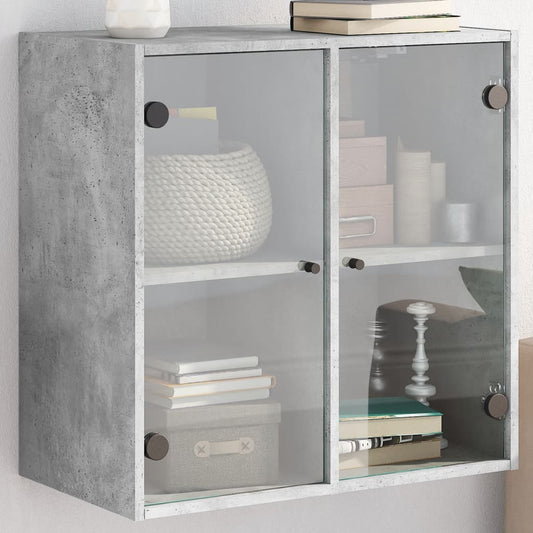 Skab Med Glaslåger 68X37X68,5 Cm