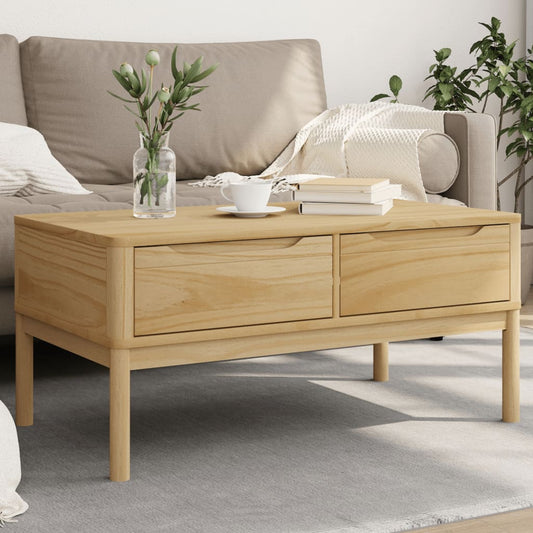 Sofabord Floro 99X55,5X45 Cm Massivt Fyrretræ