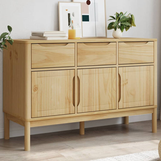 Skænk Floro 114X43X74 Cm Massivt Fyrretræ