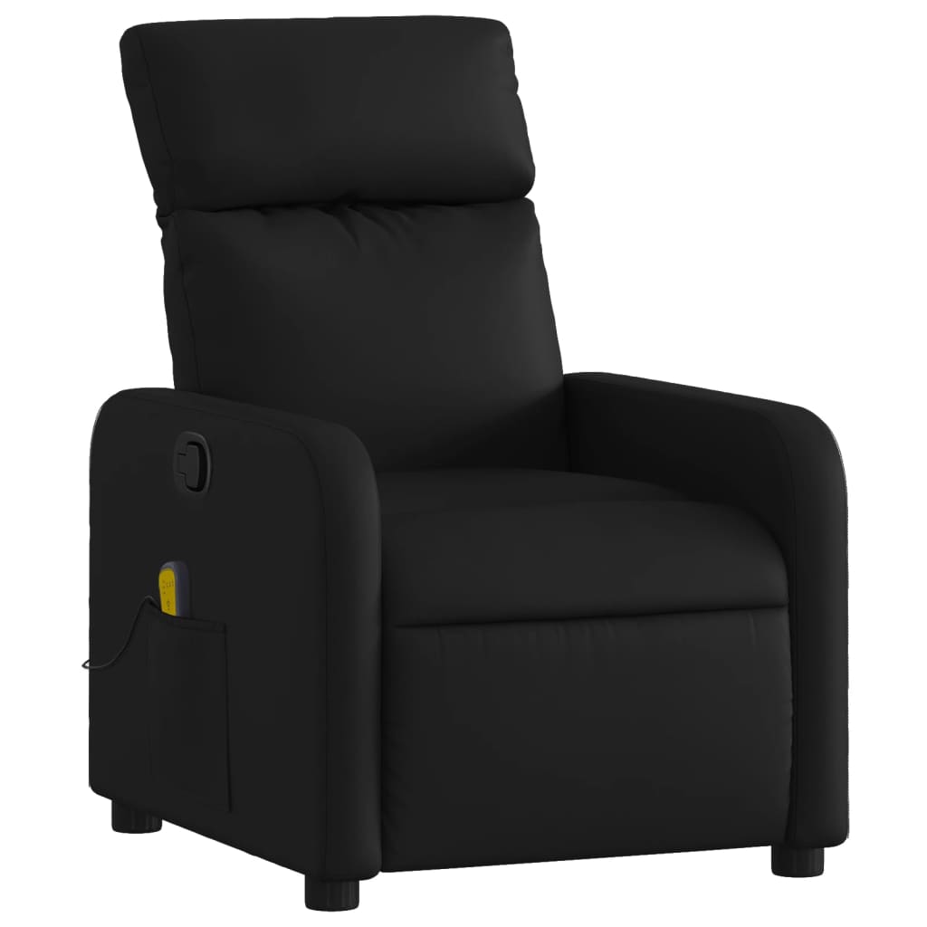 Massagestol Sort Kunstlæder - Billede 3