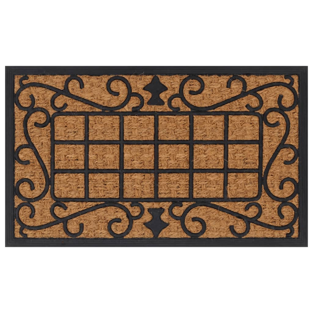 Dørmåtte 45x75 Cm Rektangulær Gummi Og Coir - Hovedbillede