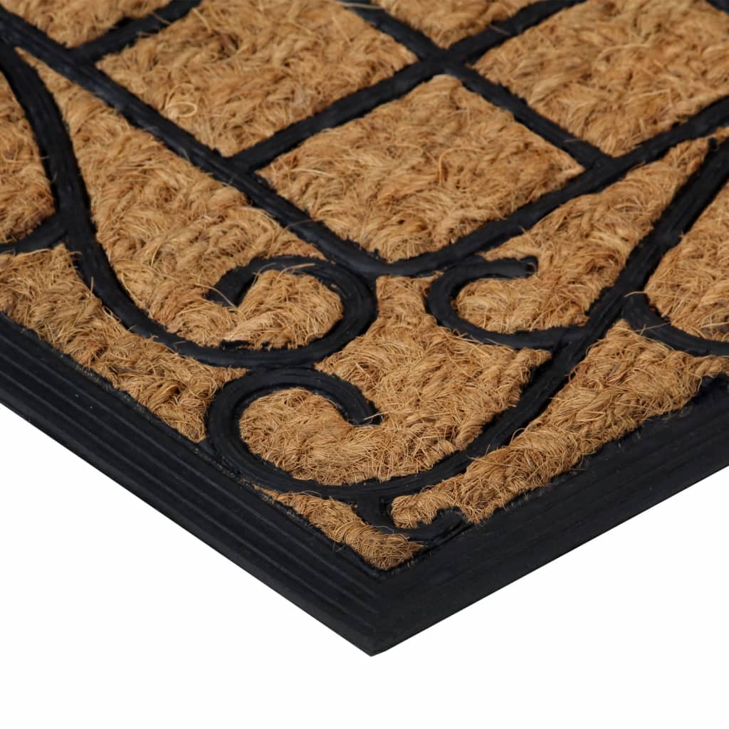 Dørmåtte 45x75 Cm Rektangulær Gummi Og Coir - Billede 3