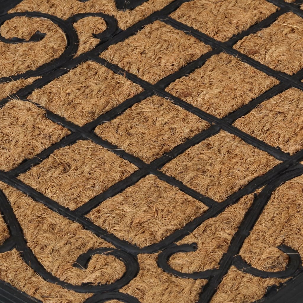 Dørmåtte 45x75 Cm Rektangulær Gummi Og Coir - Billede 4
