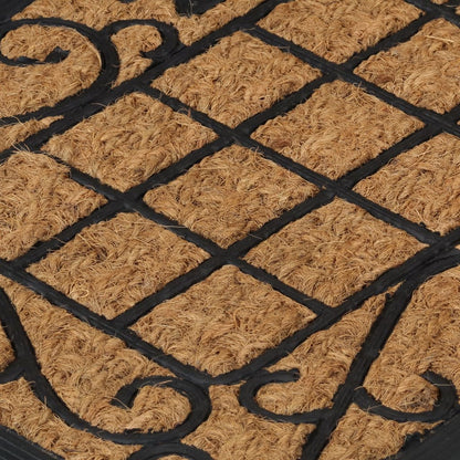 Dørmåtte 45x75 Cm Rektangulær Gummi Og Coir - Billede 4