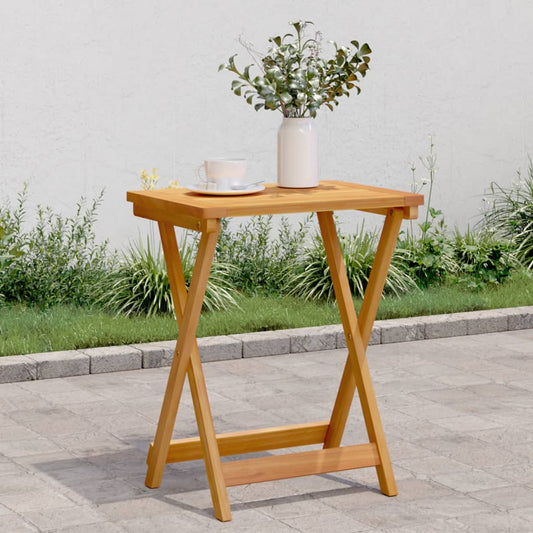Foldbart Havebord 50X36X60 Cm Massivt Akacietræ