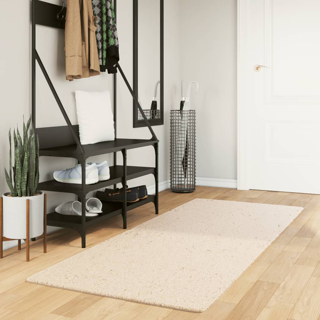 Gulvtæppe Huarte 80x200 Cm Kort Luv Og Vaskbart - Hovedbillede