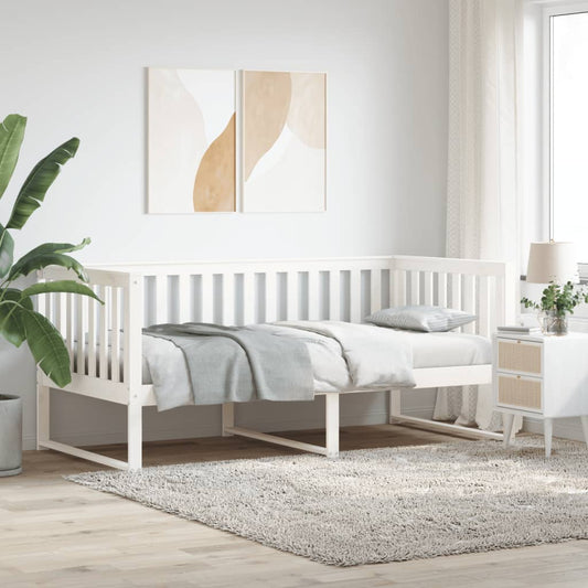 Daybed Med Reol Uden Madras Massivt Fyrretræ