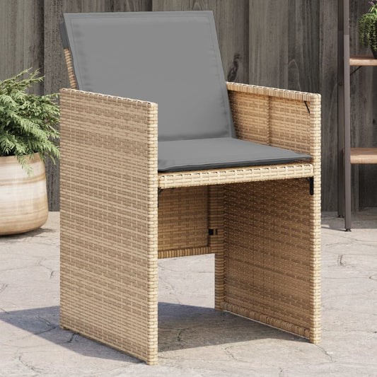 Havestole 4 Stk. Med Hynder Polyrattan
