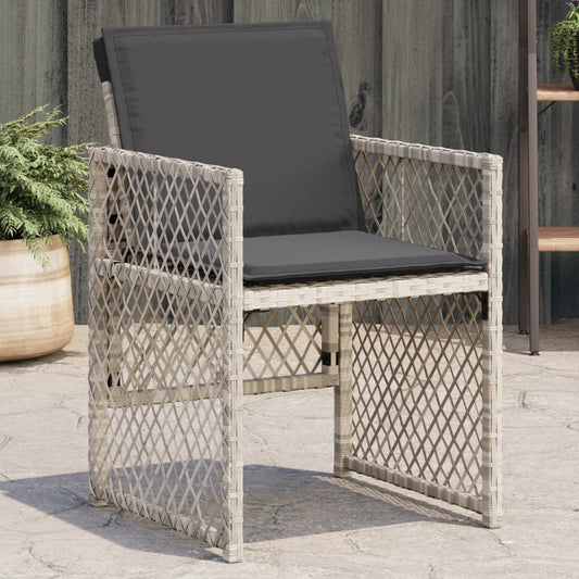 Havestole 4 Stk. Med Hynder Polyrattan