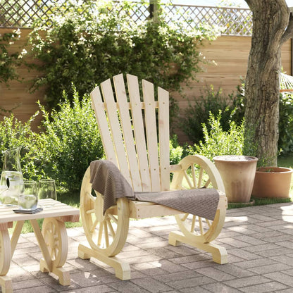Adirondack-havestole Massivt Grantræ - Billede 3