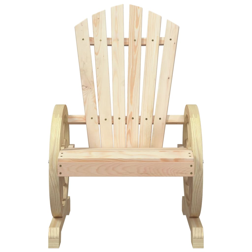 Adirondack-havestole Massivt Grantræ - Billede 4