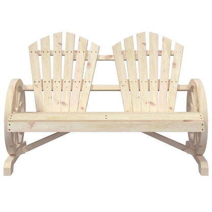 2-personers Adirondack-havestol Massivt Grantræ - Billede 4