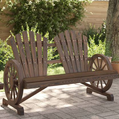 2-personers Adirondack-havestol Massivt Grantræ - Variant 365096