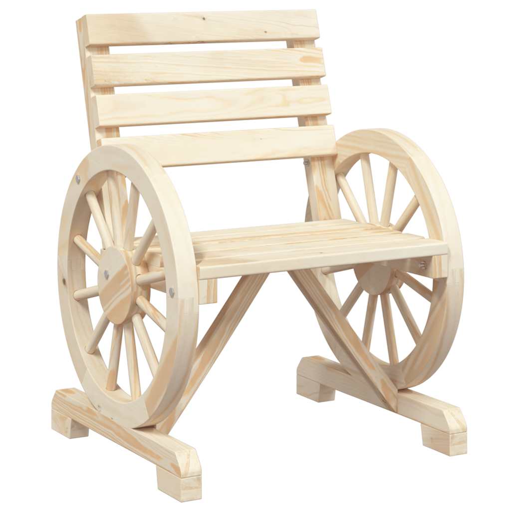 Havestol Massivt Grantræ - Billede 2