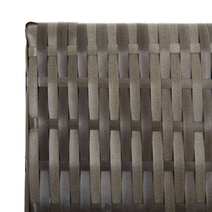 Rumdeler 3 Paneler Polyrattan Grå - Billede 6