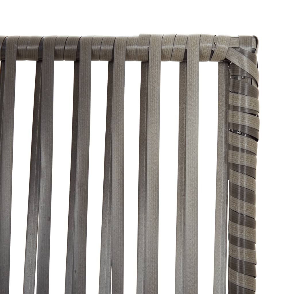 Rumdeler 5 Paneler Polyrattan Grå - Billede 6