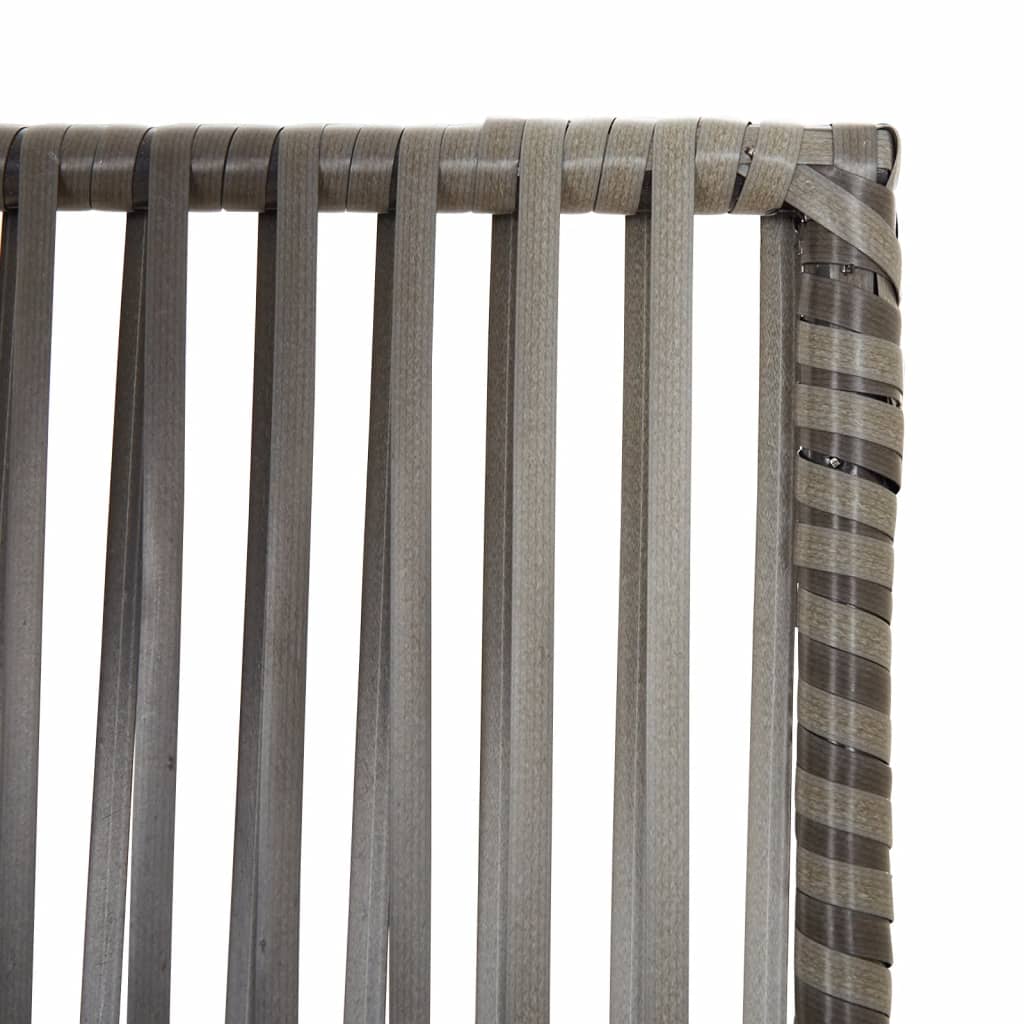 Rumdeler 6 Paneler Polyrattan Grå - Billede 6