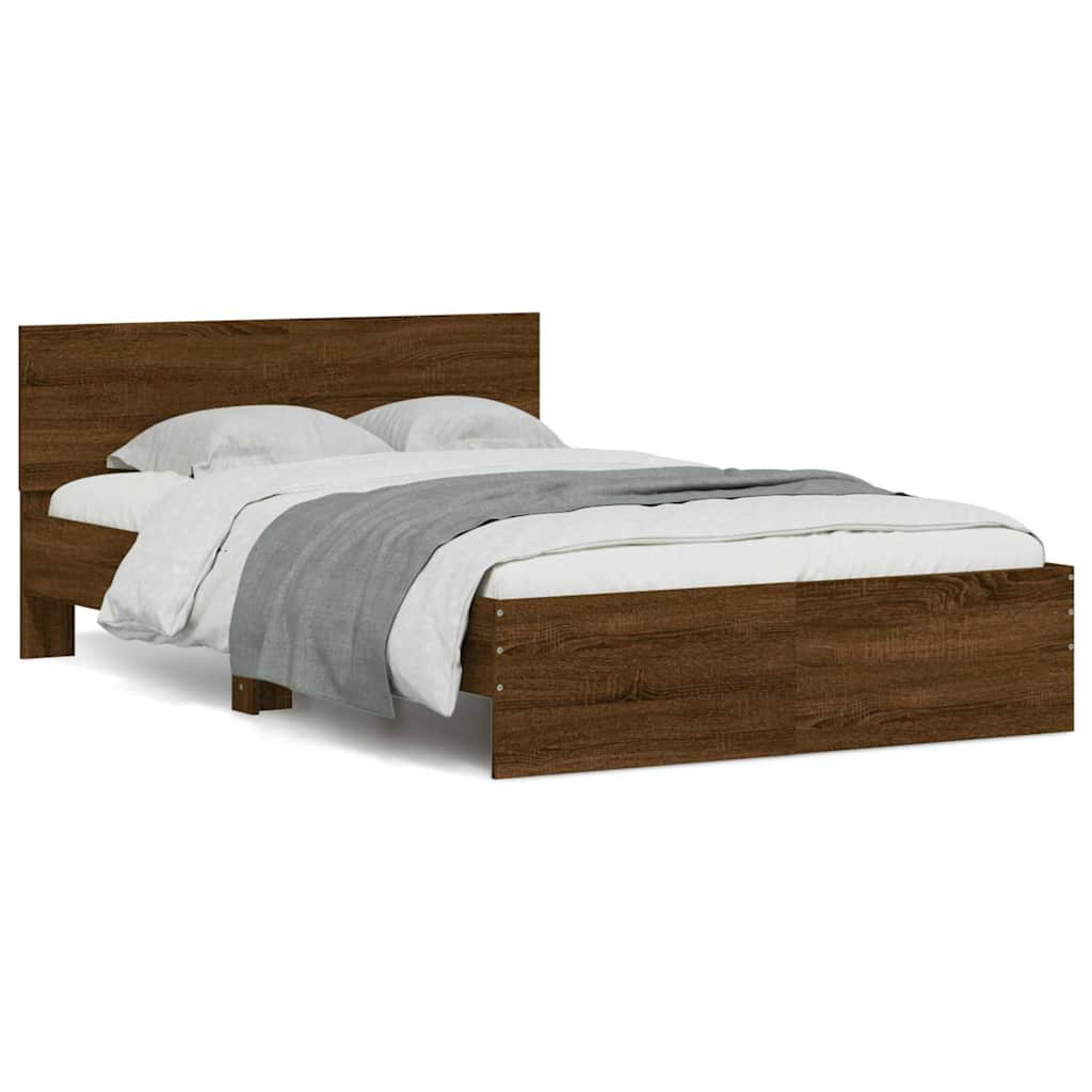 Sengeramme Med Sengegavl Og Led-Lys
