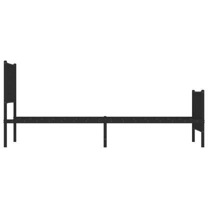 Sengeramme Med Sengegavl Og Fodgærde 90x200 Cm Metal - Billede 6