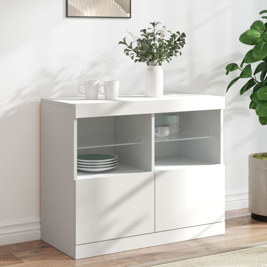 Skænk Med Led-Lys 81X37X67 Cm
