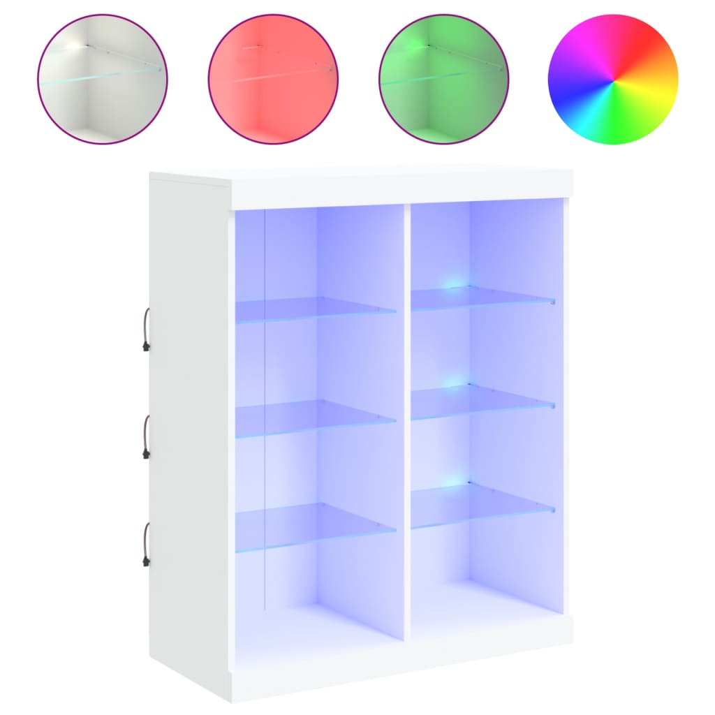 Skænk Med Led-lys 81x37x100 Cm - Billede 2