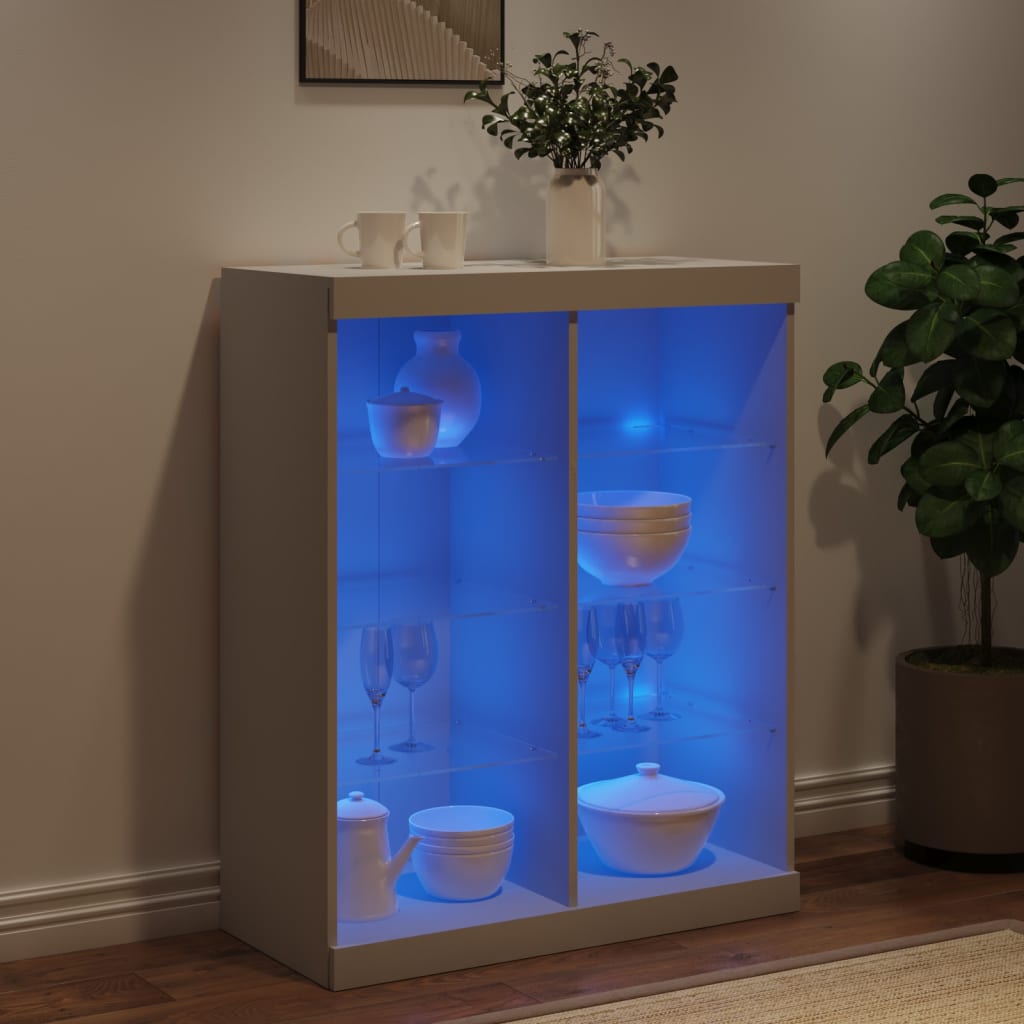 Skænk Med Led-lys 81x37x100 Cm - Billede 4