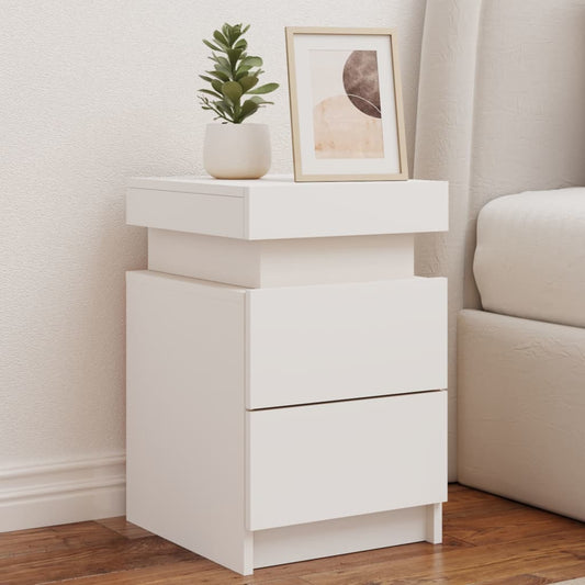Sengeborde 2 Stk. Med Led-Lys 35X39X55 Cm