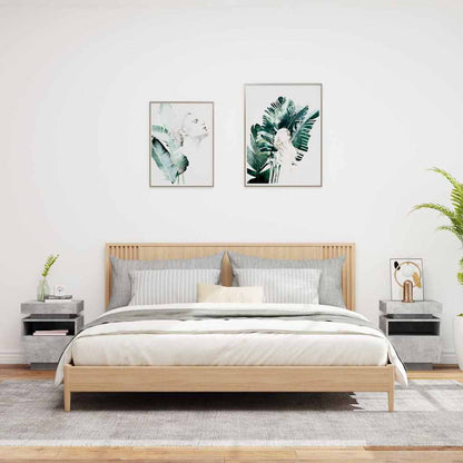 Sengeborde Med LED-lys 40x39x48,5 Cm - Billede 3