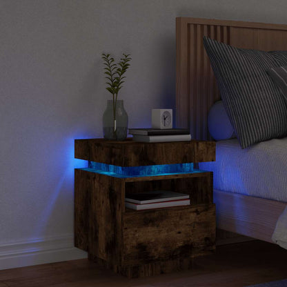 Sengebord Med LED-lys 40x39x48,5 Cm - Variant 836792