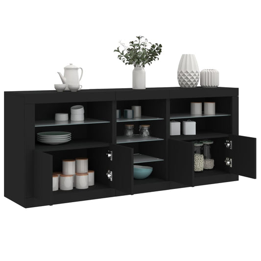 Skænk Med Led-Lys 181,5X37X67 Cm