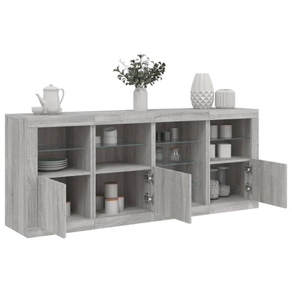 Skænk Med Led-Lys 164X37X67 Cm