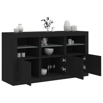 Skænk Med Led-Lys 123X37X67 Cm
