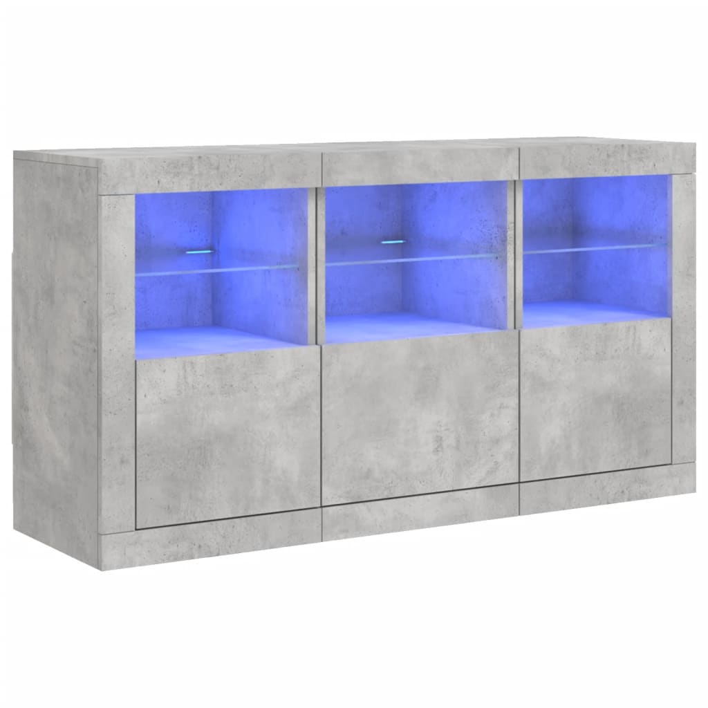 Skænk Med Led-Lys 123X37X67 Cm