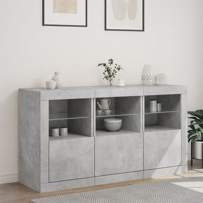 Skænk Med Led-Lys 123X37X67 Cm