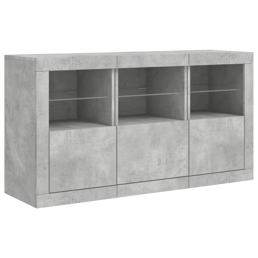 Skænk Med Led-Lys 123X37X67 Cm