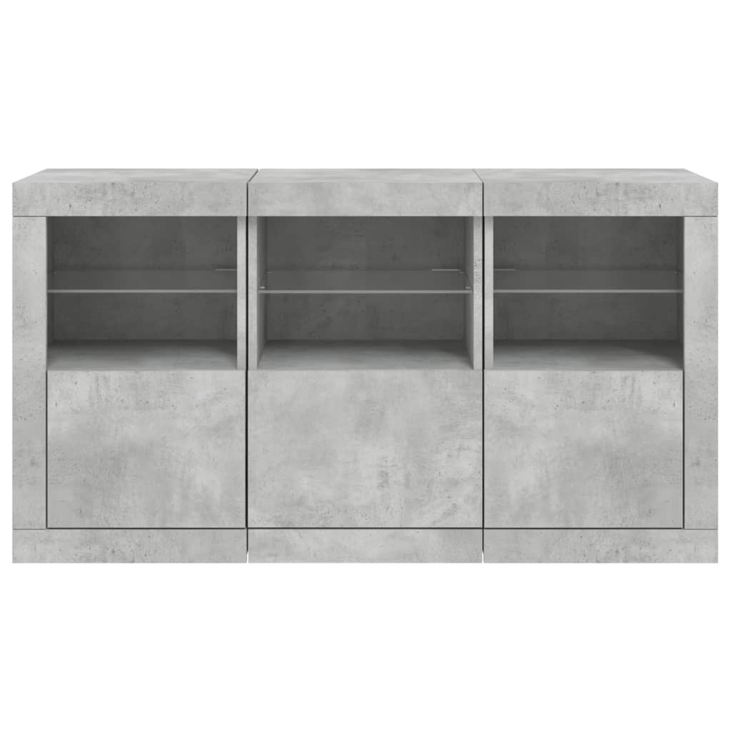 Skænk Med Led-Lys 123X37X67 Cm