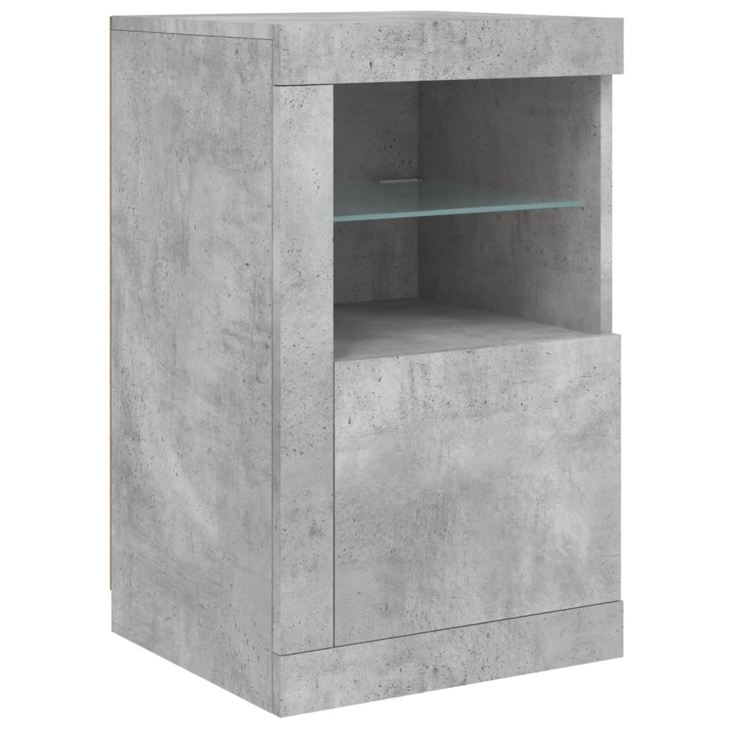 Skænk Med Led-Lys 123X37X67 Cm