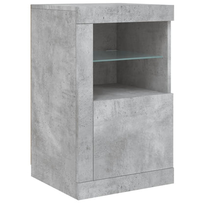 Skænk Med Led-Lys 123X37X67 Cm
