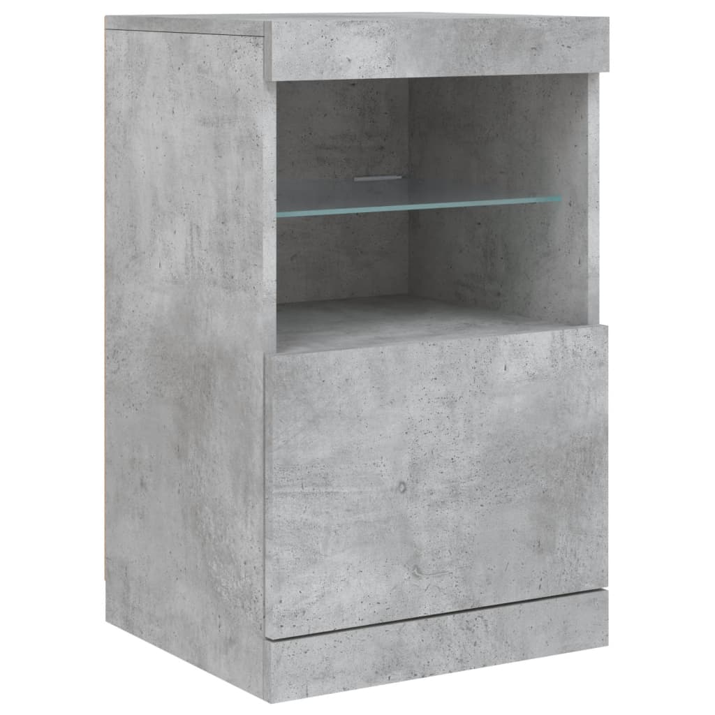 Skænk Med Led-Lys 123X37X67 Cm