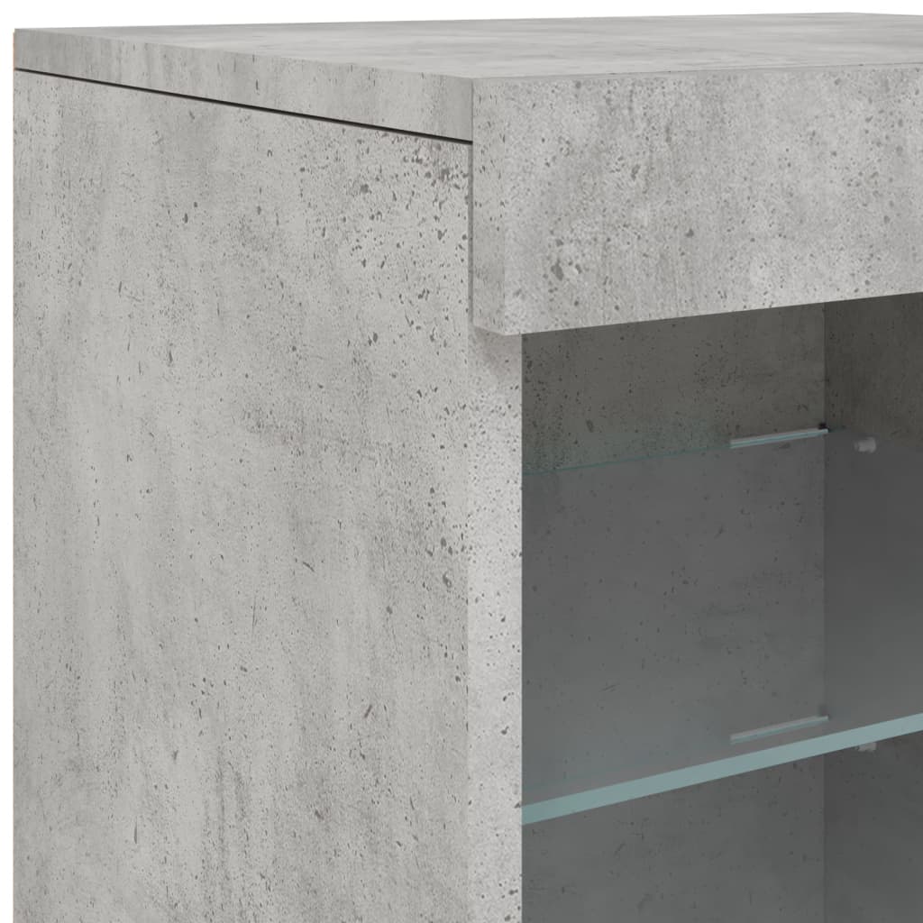 Skænk Med Led-Lys 123X37X67 Cm