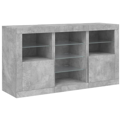 Skænk Med Led-Lys 123X37X67 Cm