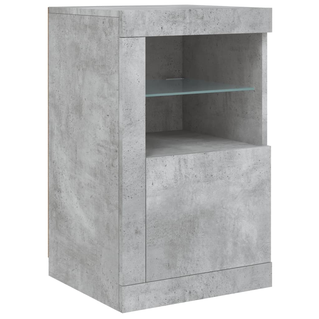 Skænk Med Led-Lys 123X37X67 Cm