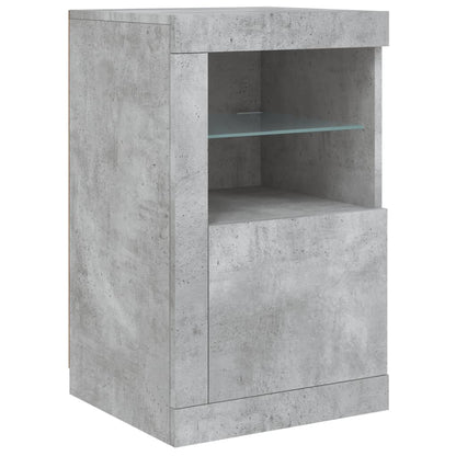 Skænk Med Led-Lys 123X37X67 Cm