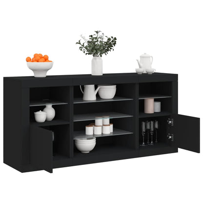 Skænk Med Led-Lys 142,5X37X67 Cm