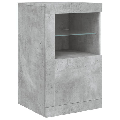 Skænk Med Led-Lys 142,5X37X67 Cm