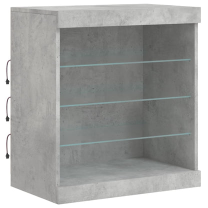 Skænk Med Led-Lys 142,5X37X67 Cm