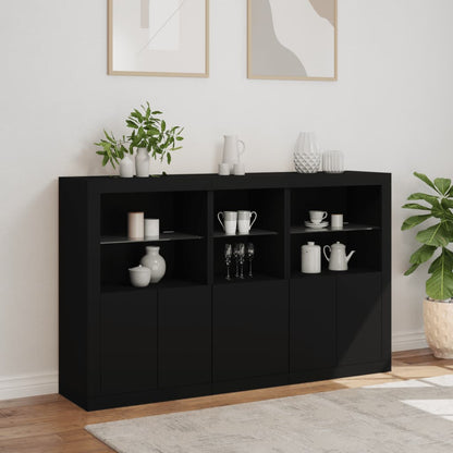Skænk Med Led-Lys 162X37X100 Cm